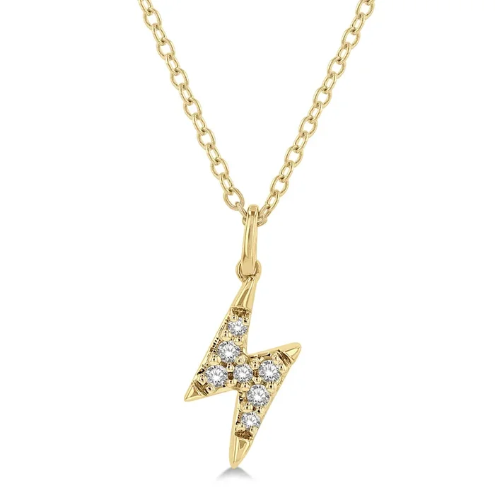 Ashi .10ctw Diamond Lightning Bolt Pendant