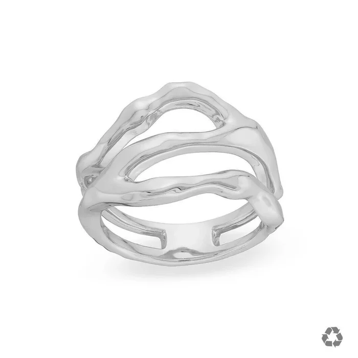 Aspen Triple Row Ring in Silver