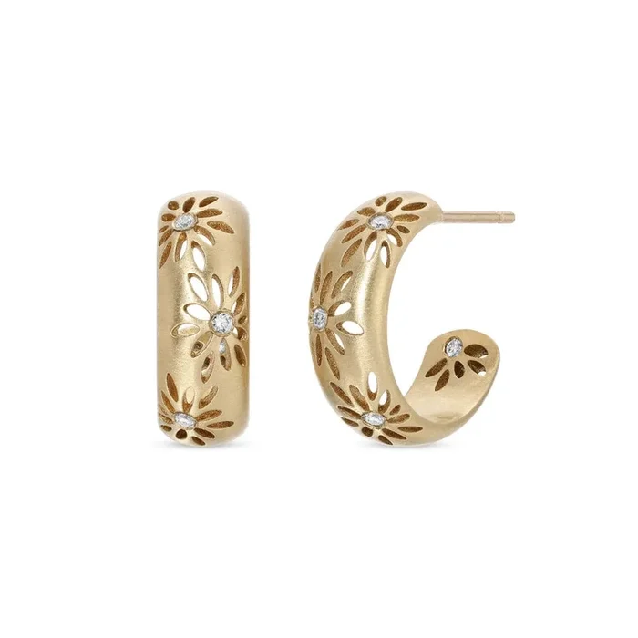 Aster 18k Gold Hoop Earrings