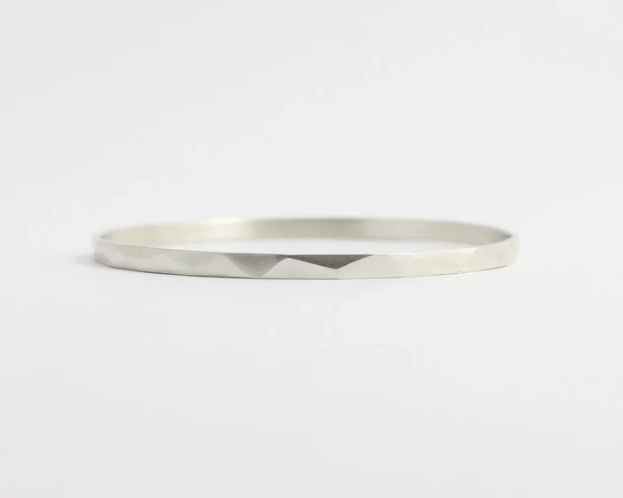 Asymmetrical Facets Bangle