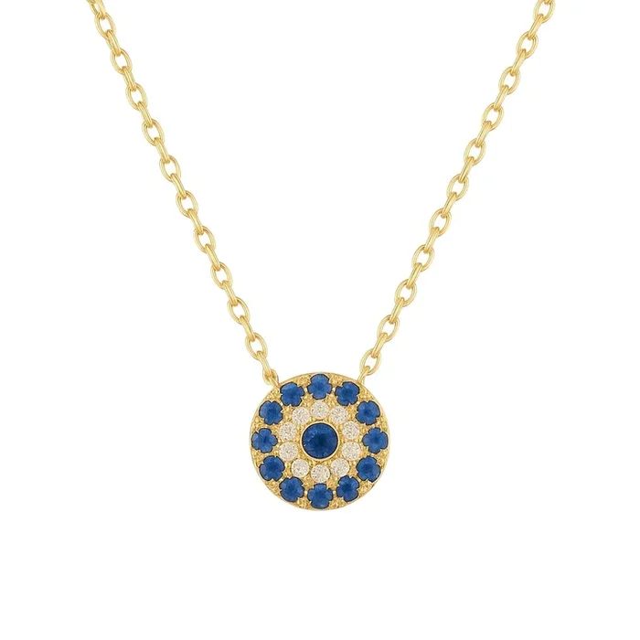 Athena | Pave Evil Eye Necklace