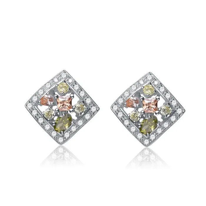 Audrey Flower Framed Earrings