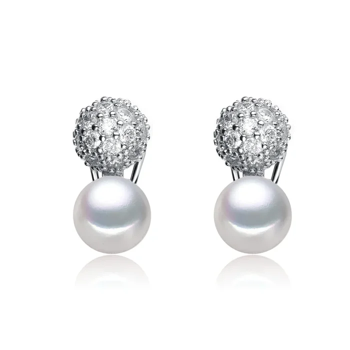 Audrey Snow Pearl Earrings