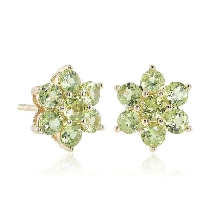 Aurora Earrings in Peridots