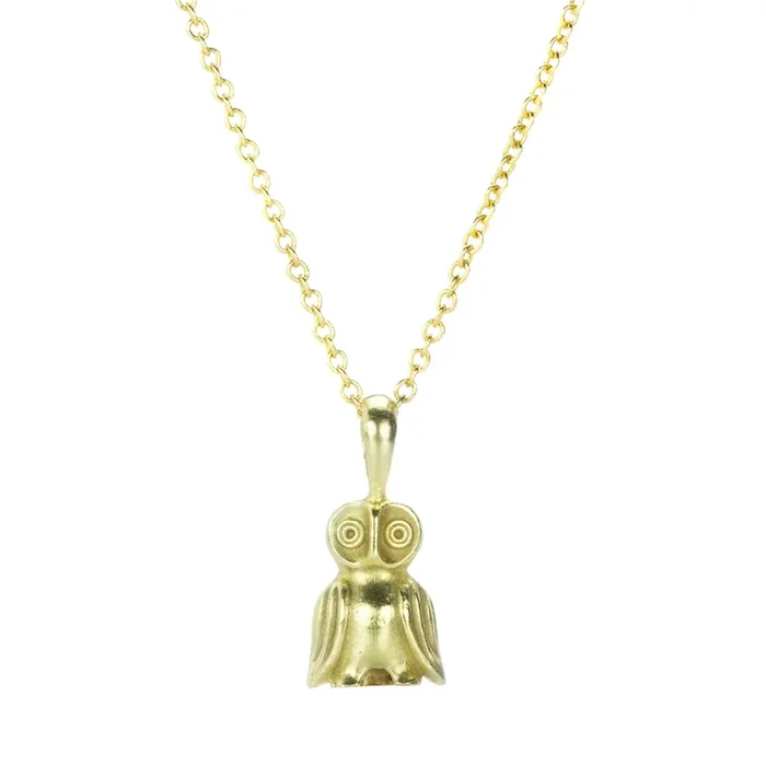 Baby Gold Owl Pendant (Pendant Only)