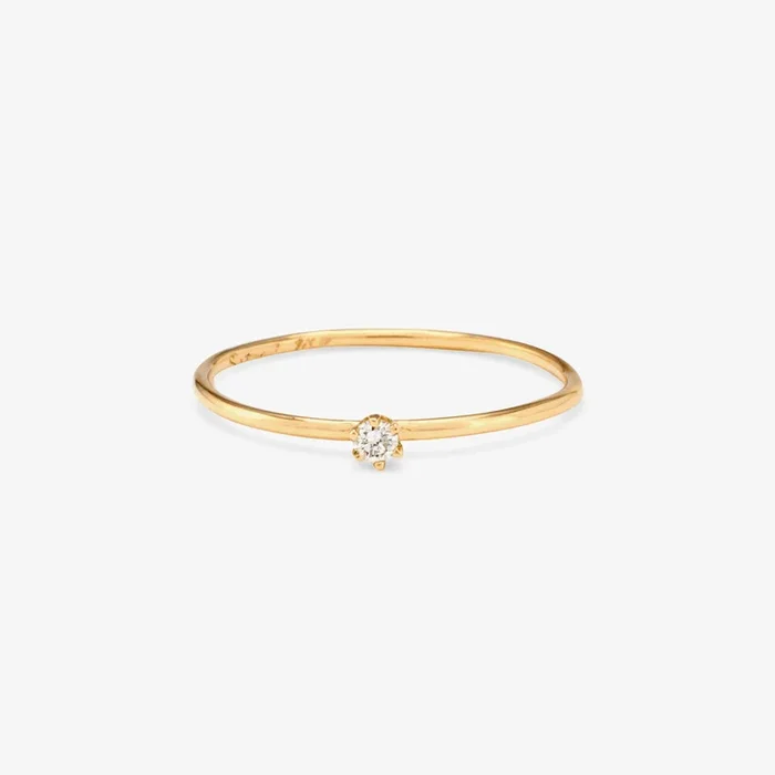 Baby White Diamond Ring | R1601W