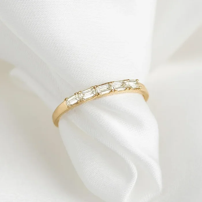 Baguette Diamond Ring 14k Gold – Julie