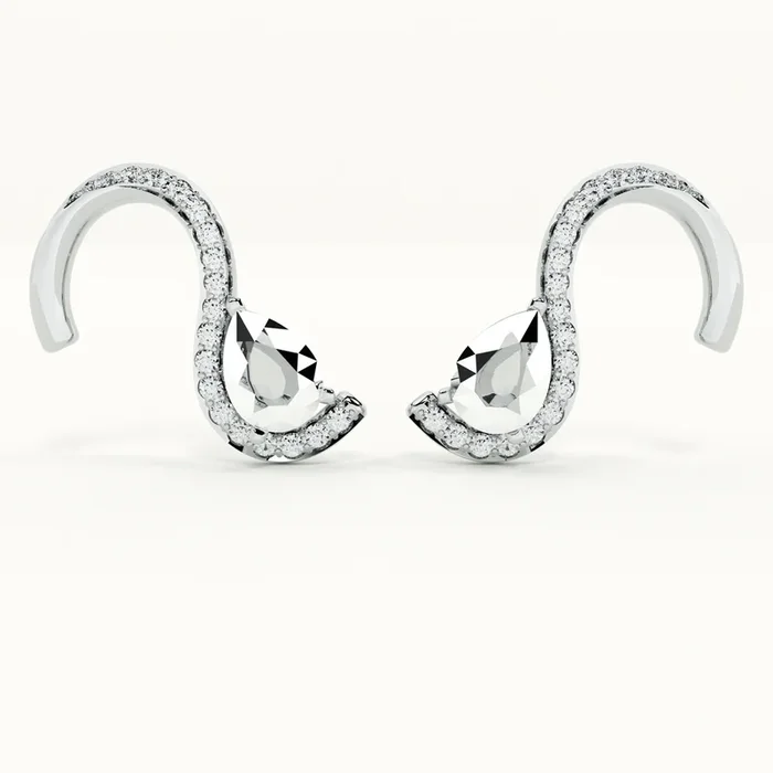 Balance Arc Silver Studs