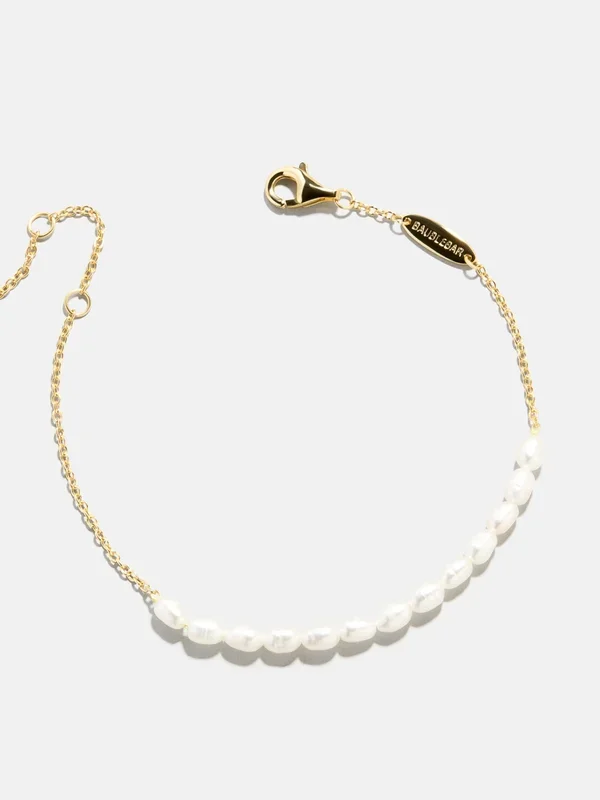 Barbra 18K Gold Pearl Bracelet – Gold/Pearl