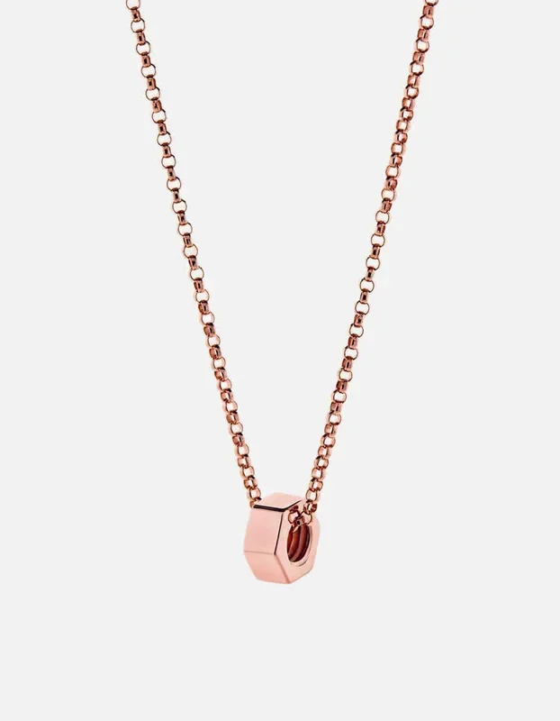 Bare Necklace, Rose Vermeil