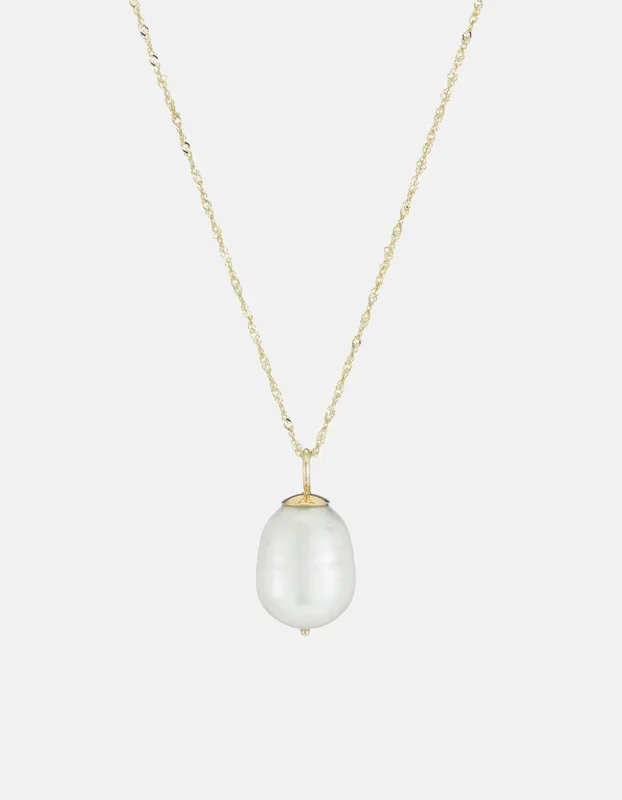 Baroque Pearl Drop Necklace