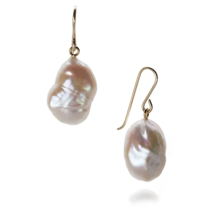 Baroque White Pearl Earrings