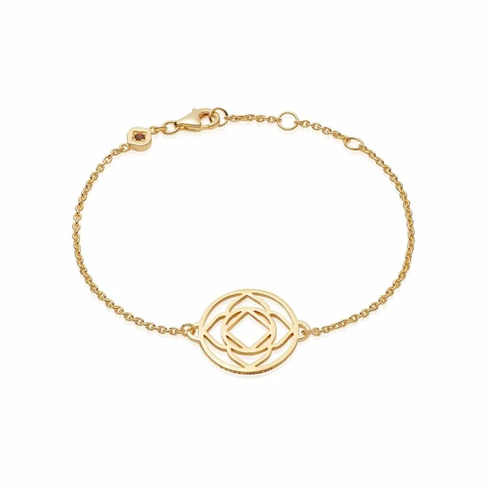 Base Chakra Chain Bracelet 18ct Gold Plate
