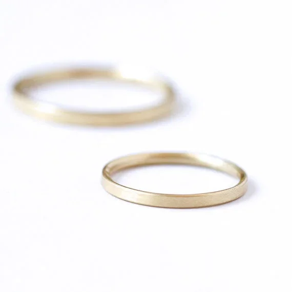 Basic Wedding Band – 18k Solid Gold