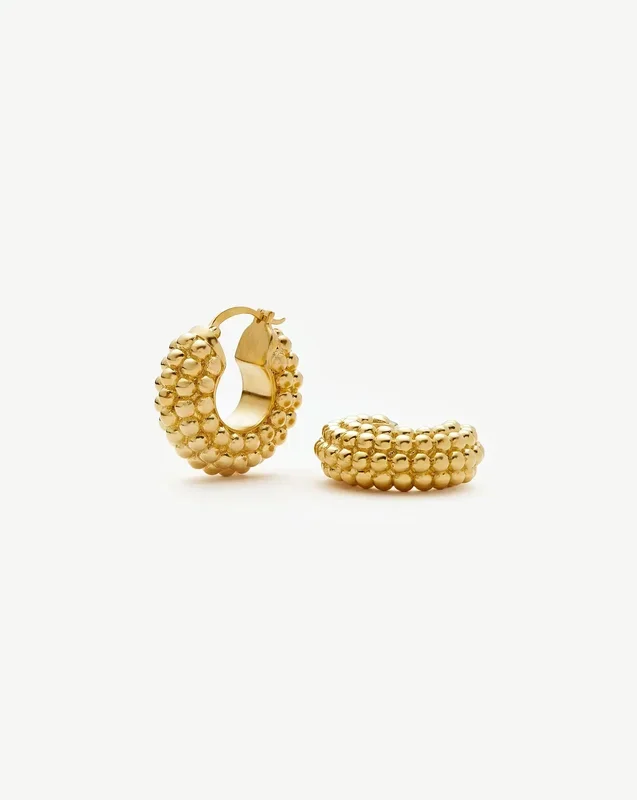 Baya Hoop Earrings | 18k Gold Plated