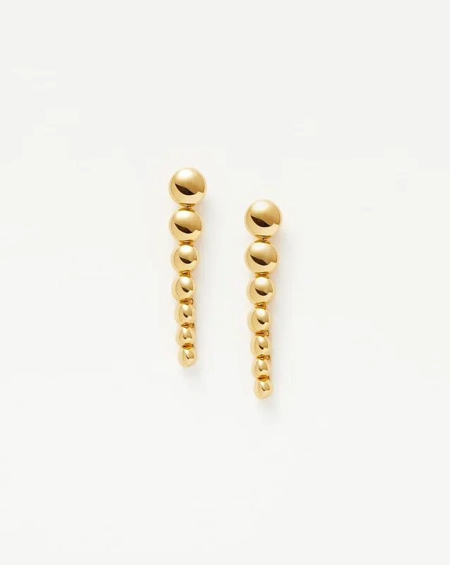 Beaded Drop Earrings | 18ct Gold Vermeil