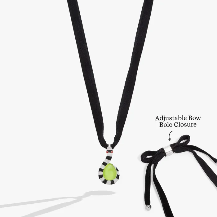 BEETLEJUICE™ Sandworm Pendant Adjustable Ribbon Choker Necklace