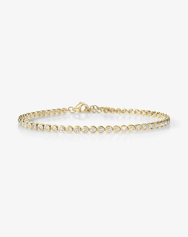 Bezel Mini Diamond Tennis Bracelet