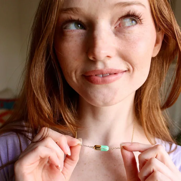 Big Chill Pill Chain Necklace