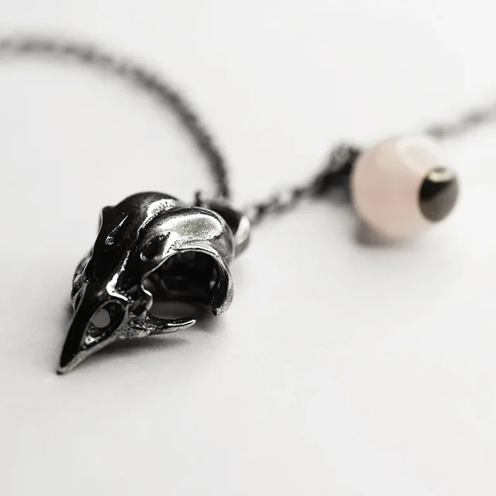 Bird skull charm-pendant
