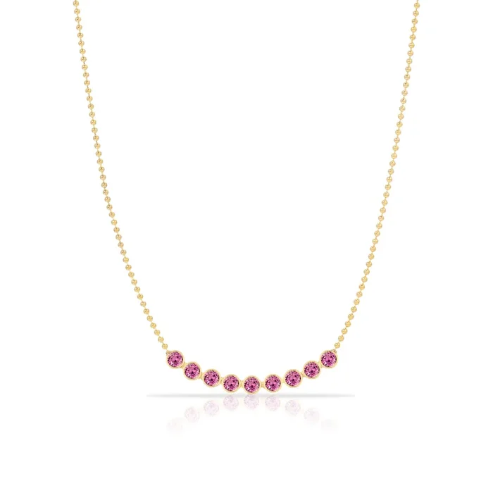 Birthstone Arc Layering Necklace