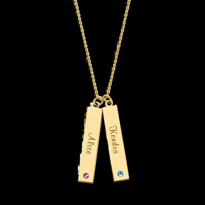 Birthstone Bar Necklace