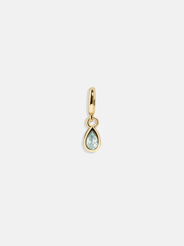 Birthstone Cluster Charm – Aquamarine