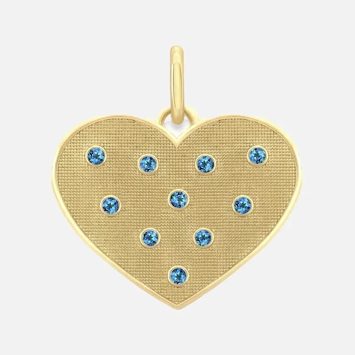 Birthstone Heart Pendant