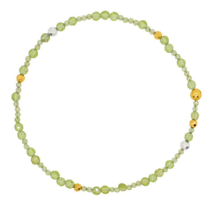 Birthstone Pyrite’s Booty Bracelet – August / Peridot
