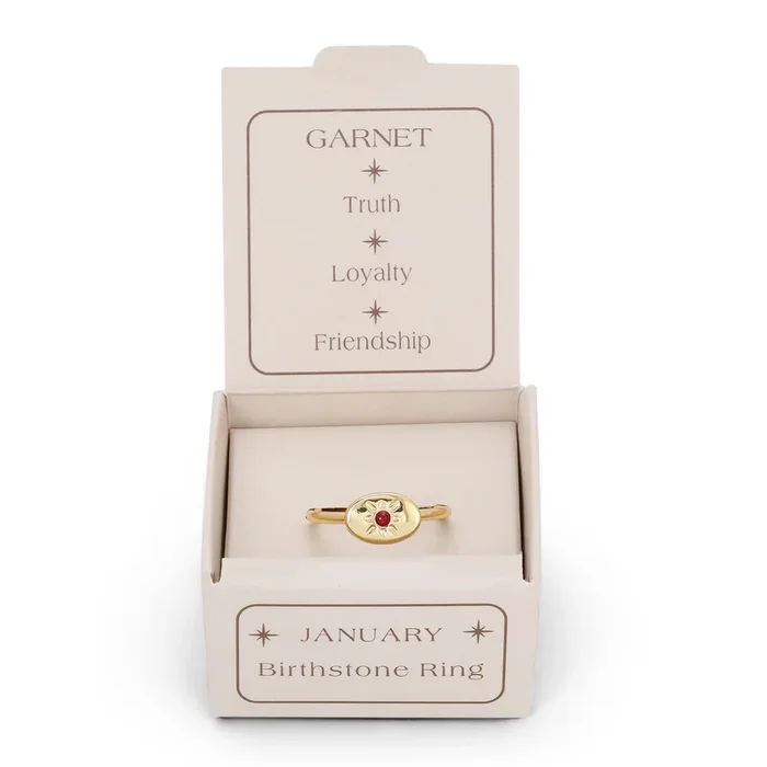 Birthstone Signet Ring