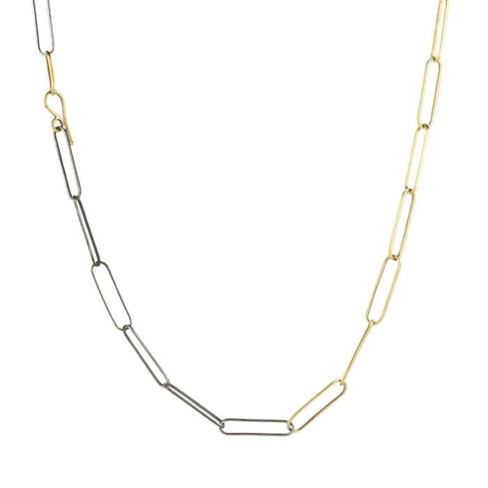 Black and Gold Luxe Chain Necklace