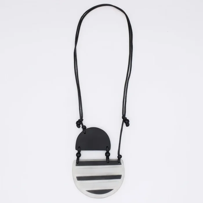 Black Contemporary Eleni Pendant