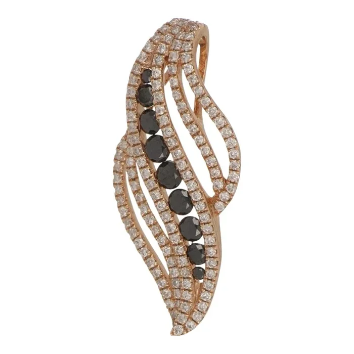 Black Diamond Pendant (Black Diamond 0.48 cts. White Diamond 0.51 cts.)