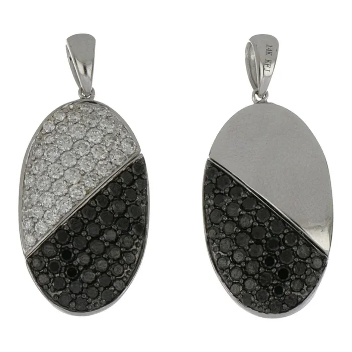 Black Diamond Pendant (Black Diamond 1.11 cts. White Diamond 0.48 cts.)