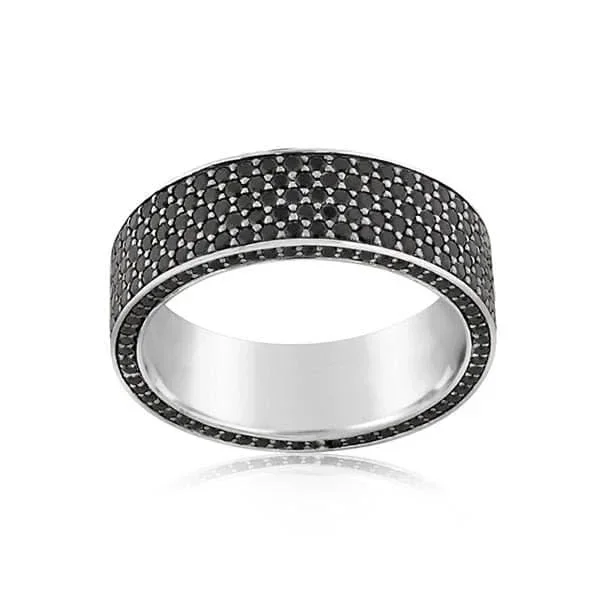 Black Sapphire Wedding Band