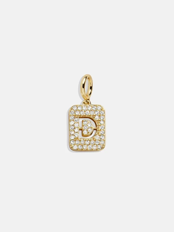 Block Pavé Initial Cluster Charm – D