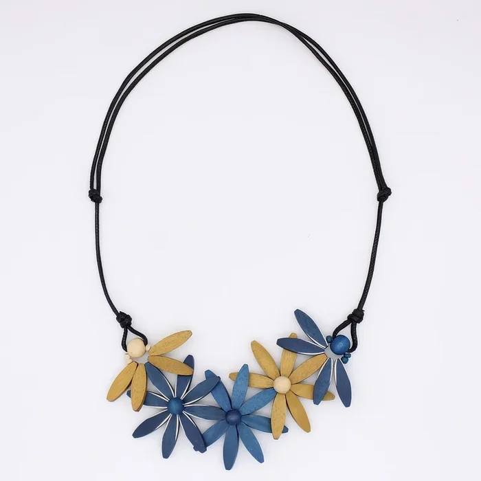 Blue Garland Nectar Statement Necklace
