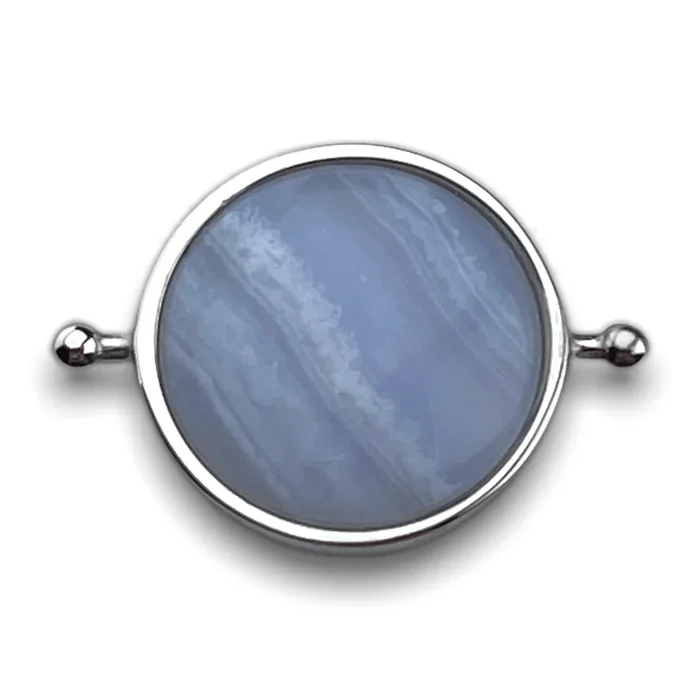 Blue Lace Agate Round Crystal Element