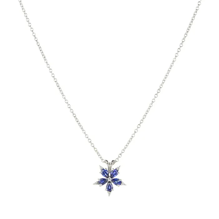 Blue Sapphire Mini Stellanise Necklace
