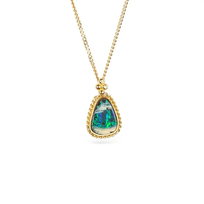 Boulder Opal Blizzard Necklace