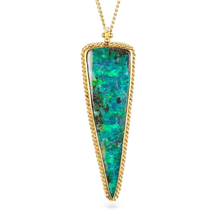 Boulder Opal Icicle Necklace