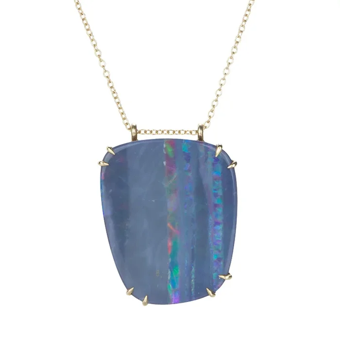 Boulder Opal Necklace on 14k Chain