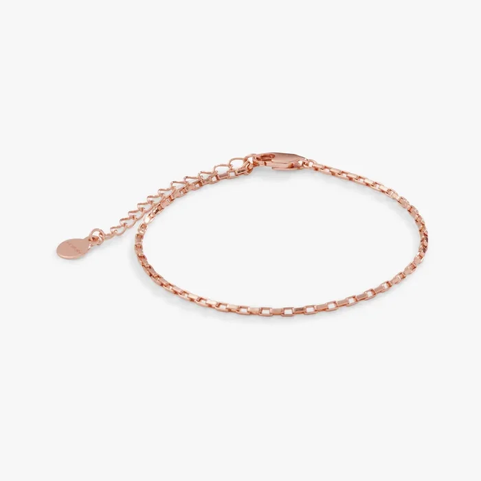 Box Link Chain Bracelet