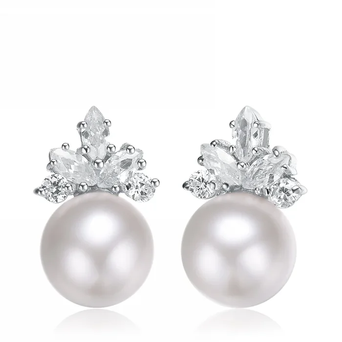 Brigitte Pearl Marquise Earrings