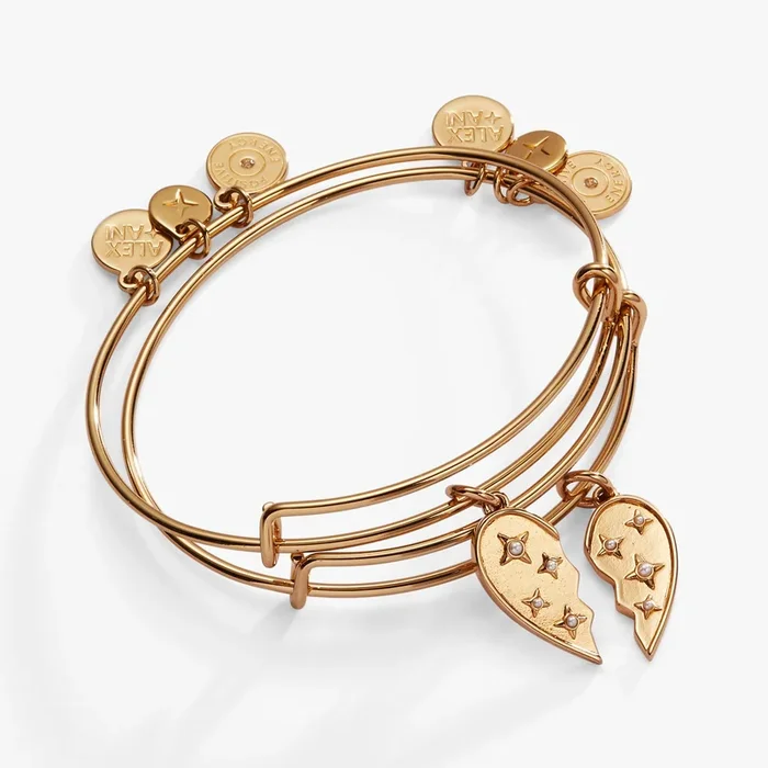 Broken Heart BFF Bangle Set of 2