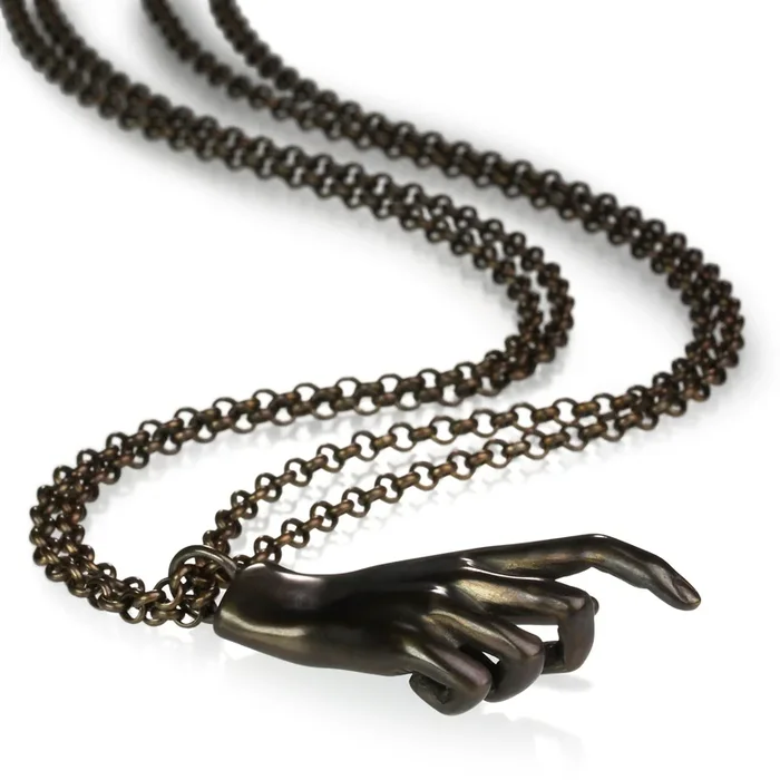 Bronze Popes Hand Necklace-5