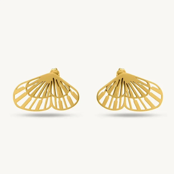 Butterfly Wing Stud Earrings