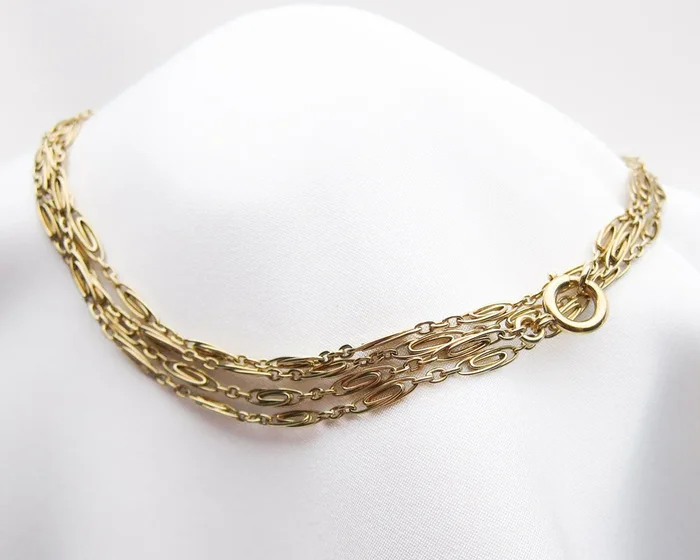 c. 1910 French 18KT Gold Chain