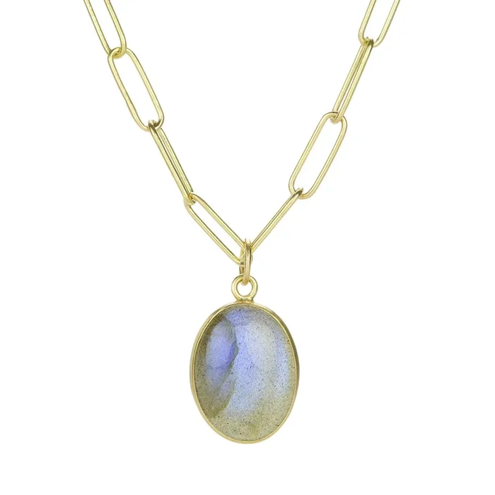 Cabochon Labradorite Pendant (Pendant Only)