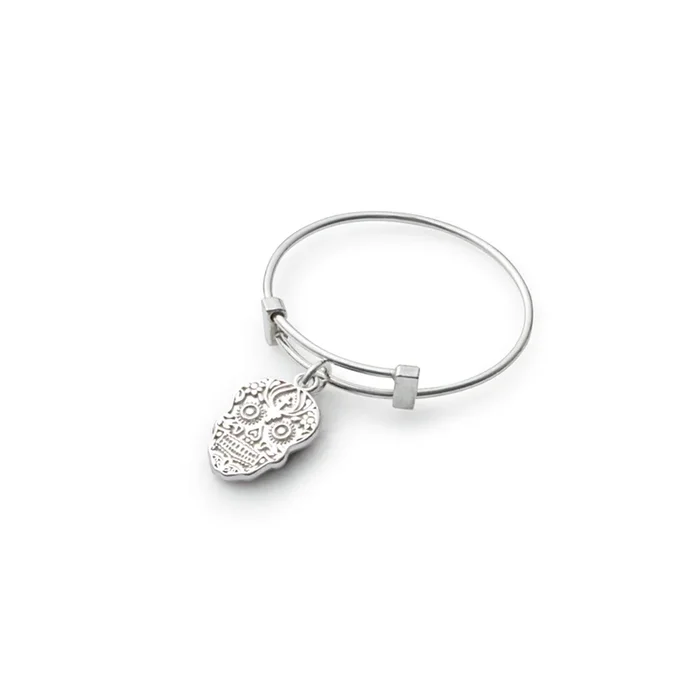 Calavera Charm Ring